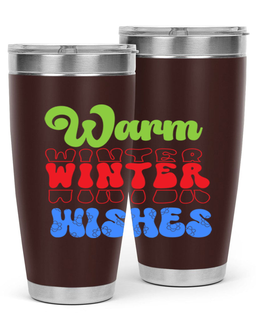 Warm winter wishes 458#- winter- Tumbler