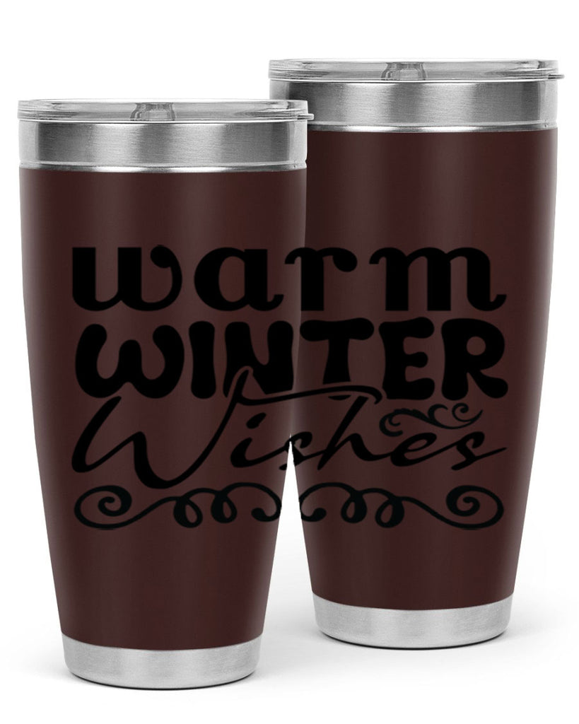 Warm winter wishes 461#- winter- Tumbler