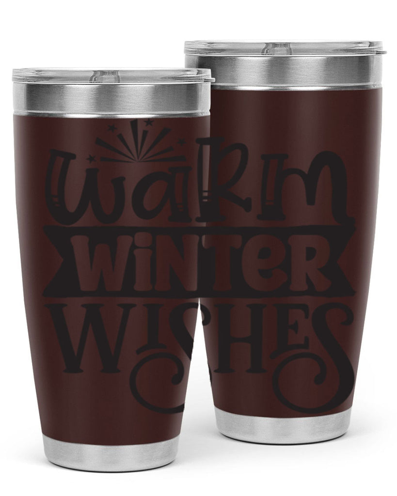 Warm winter wishes 462#- winter- Tumbler