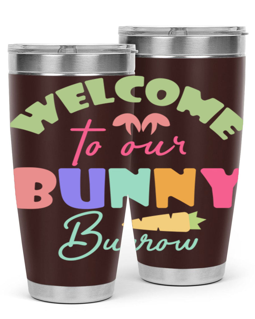 Welcome to our bunny burrow588#- spring- Tumbler