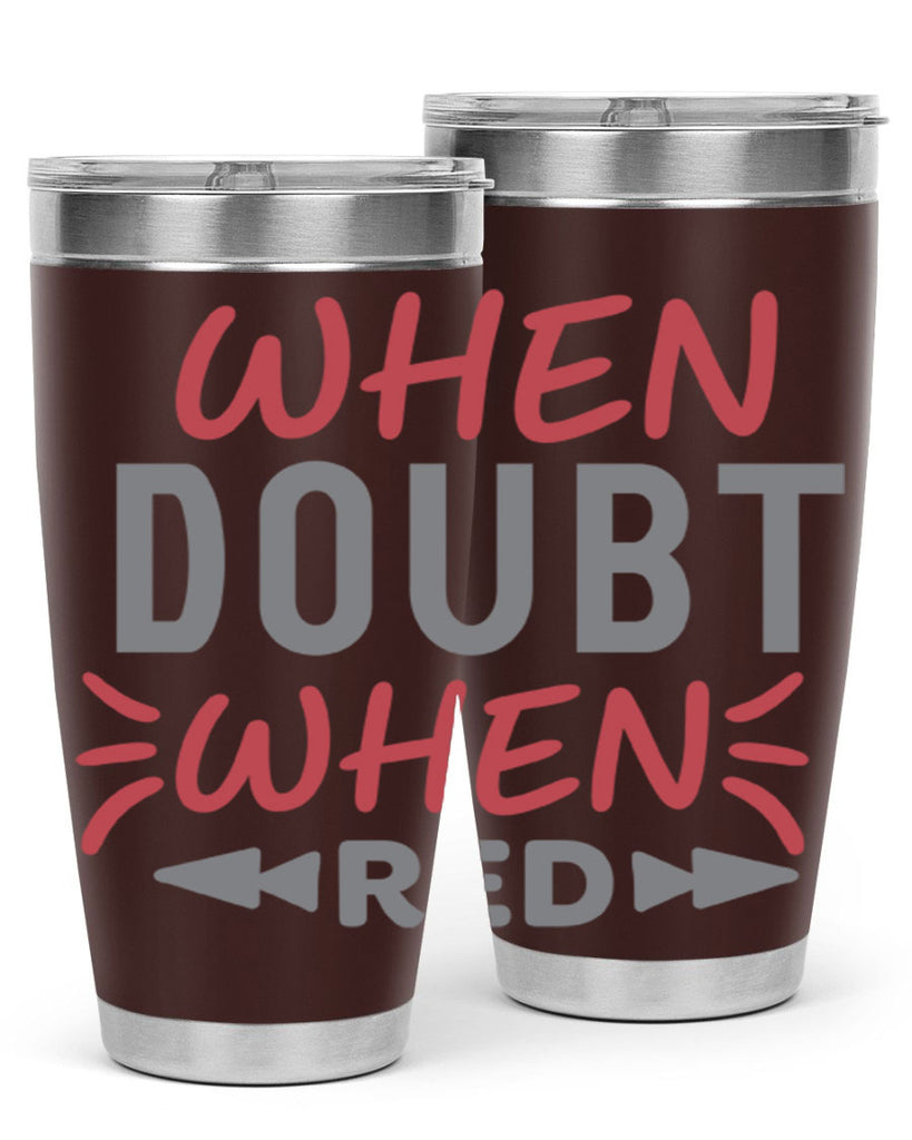 When Doubt Wear Red 154#- fashion- Cotton Tank