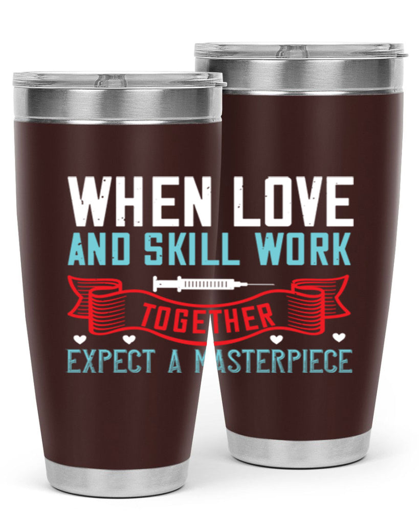When love and skill work together expect a masterpiece Style 254#- nurse- tumbler