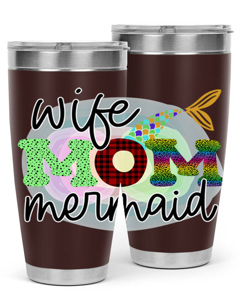 Wife Mom Mermaid 674#- mermaid- Tumbler