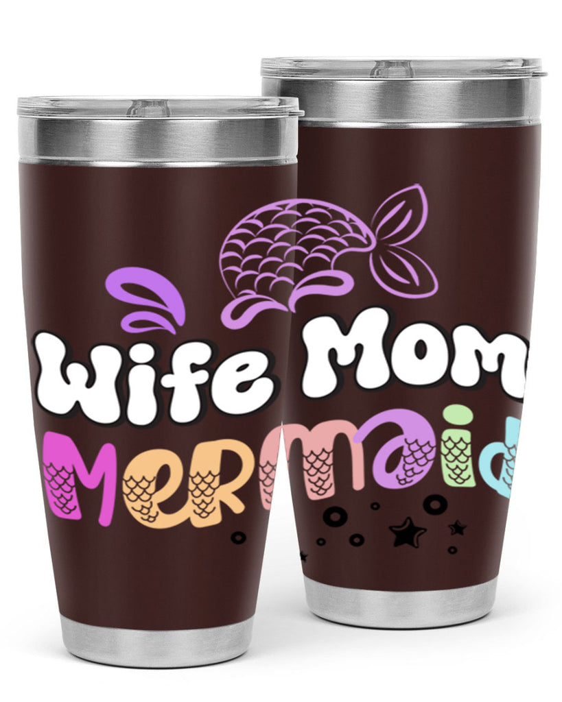 Wife Mom Mermaid 676#- mermaid- Tumbler