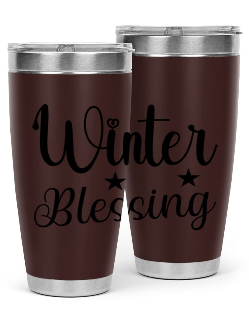 Winter Blessing 484#- winter- Tumbler