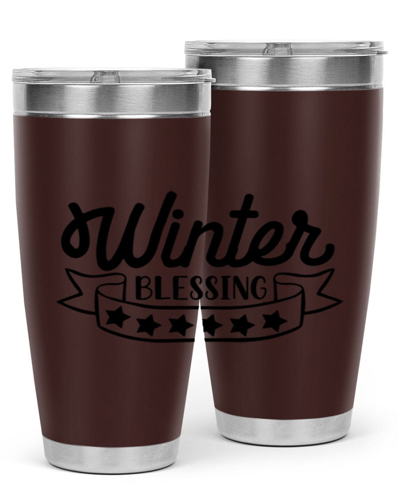 Winter Blessing 485#- winter- Tumbler
