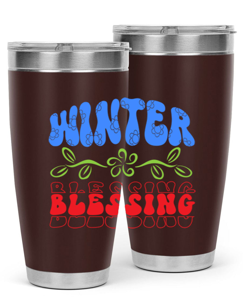 Winter blessing 487#- winter- Tumbler