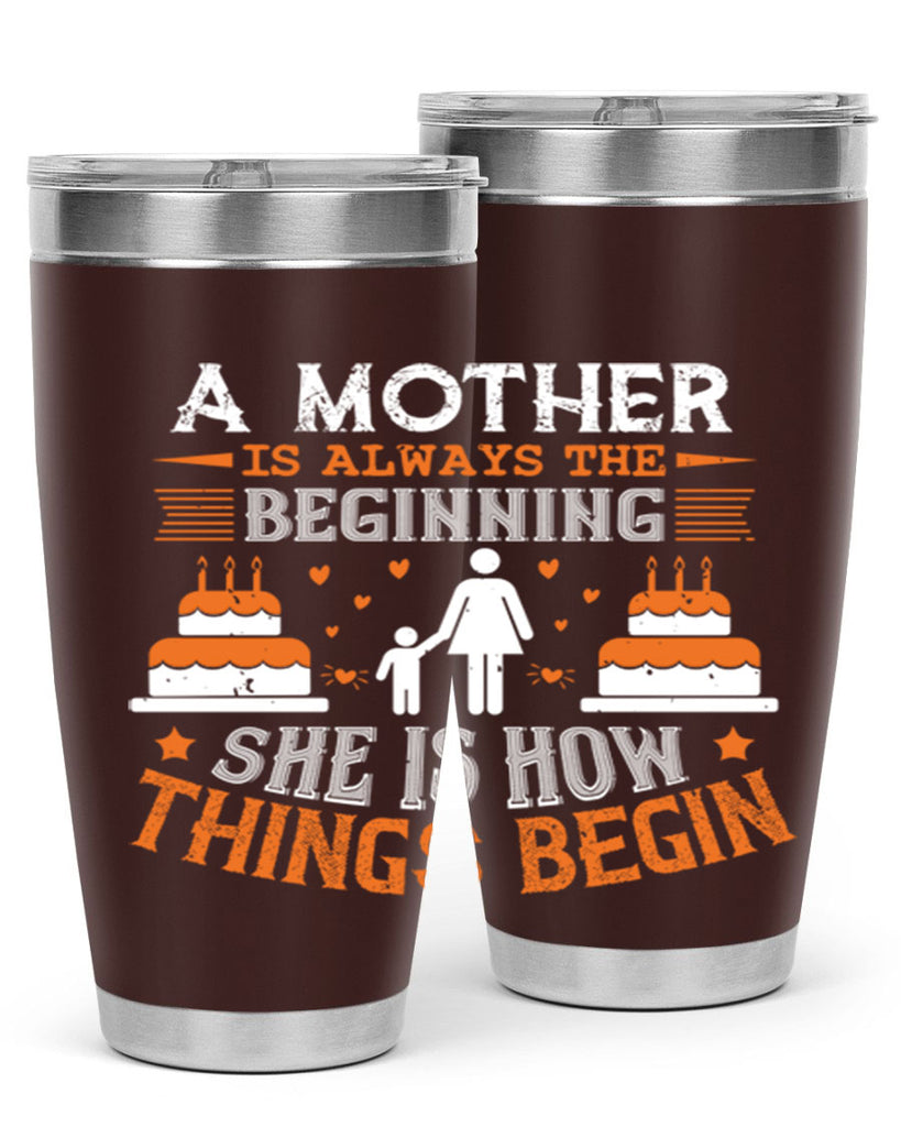 a mother is your first friend 12#- mothers day- Tumbler