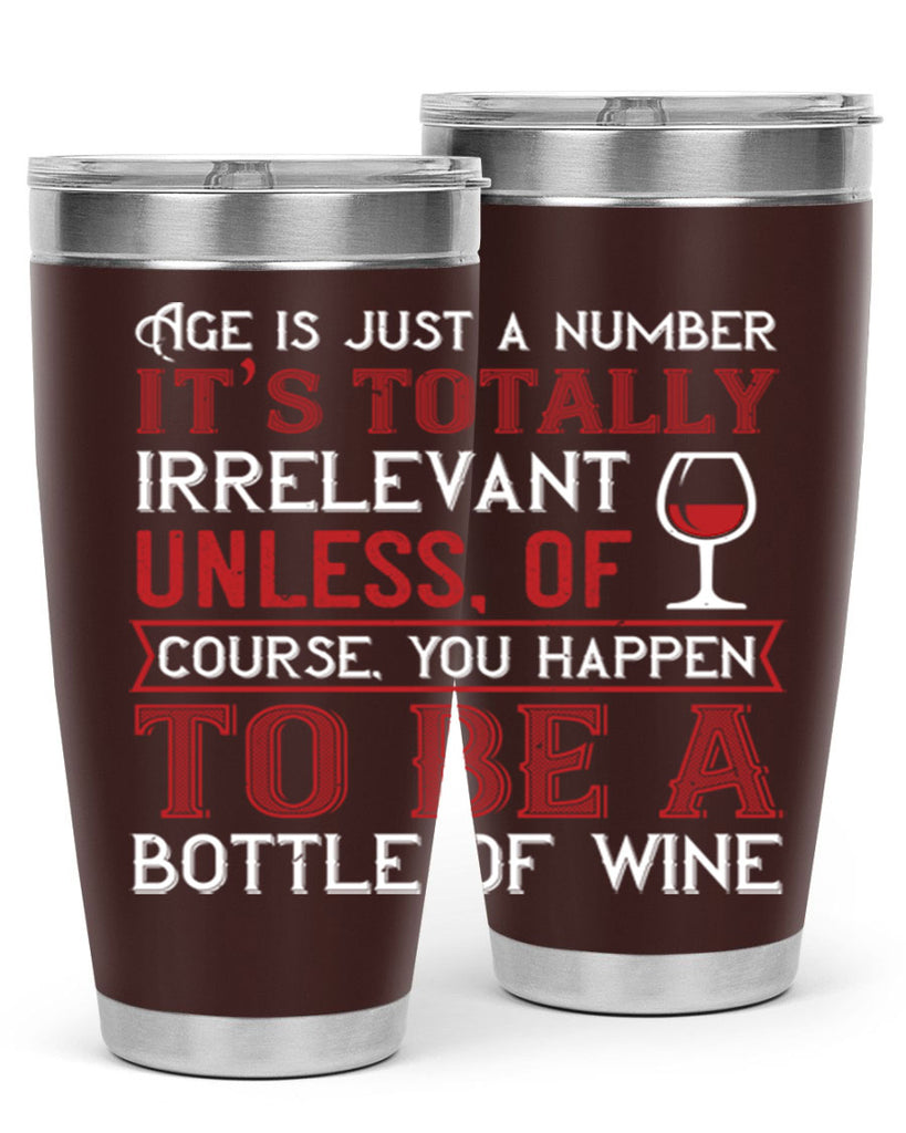 age is just a number its totaly 92#- wine- Tumbler
