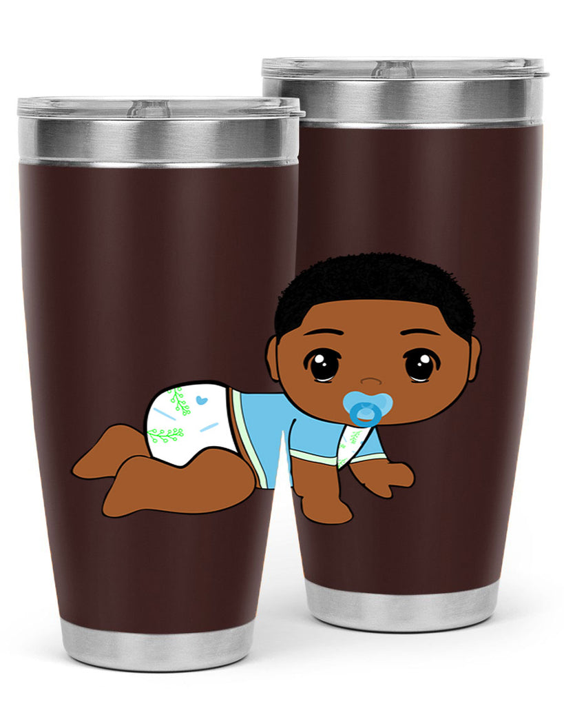 black baby boy 1#- black men - boys- tumbler