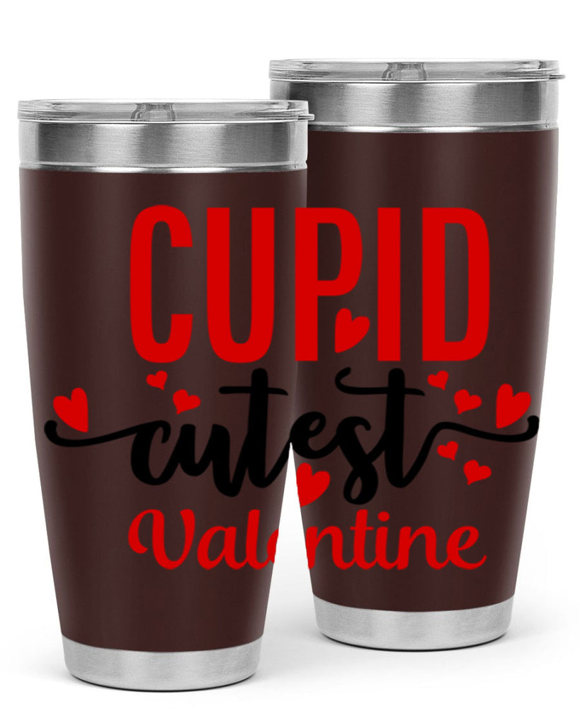 cupid cutest valentine 72#- valentines day- Tumbler