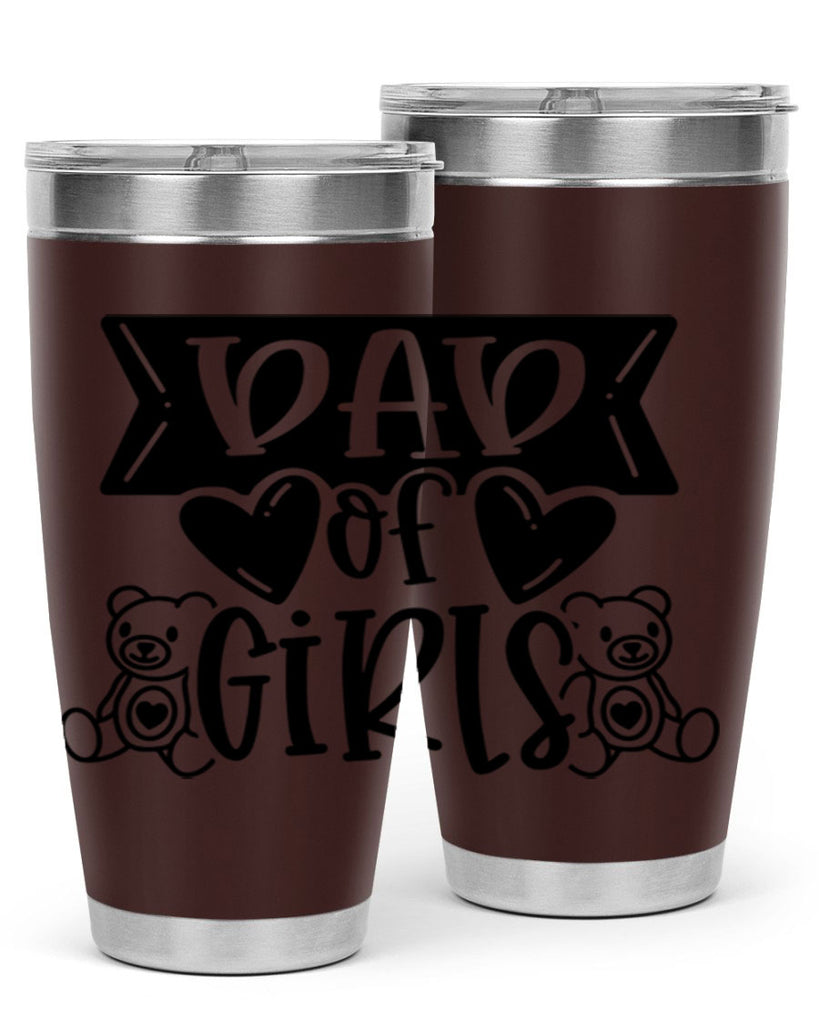 dad of girls 60#- fathers day- Tumbler