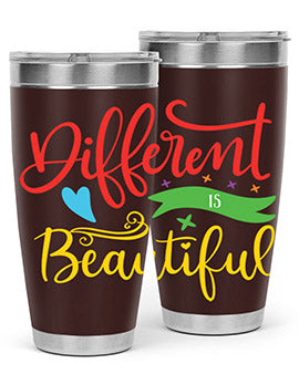 different is beautiful Style 11#- autism- Tumbler