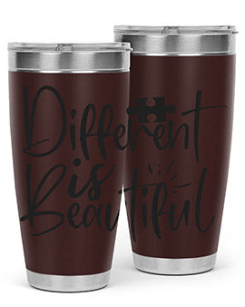 different is beautiful Style 12#- autism- Tumbler