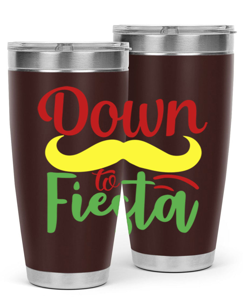 down to fiesta 3#- cinco de mayo- Tumbler