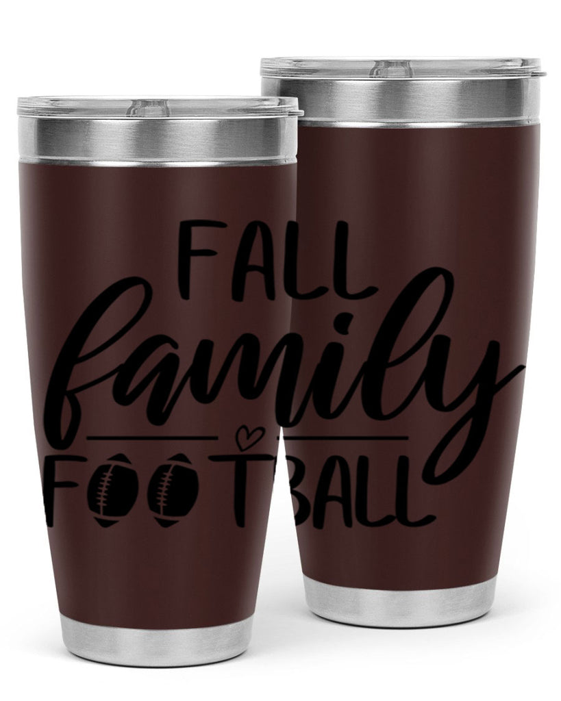 fall family football 100#- fall- Tumbler