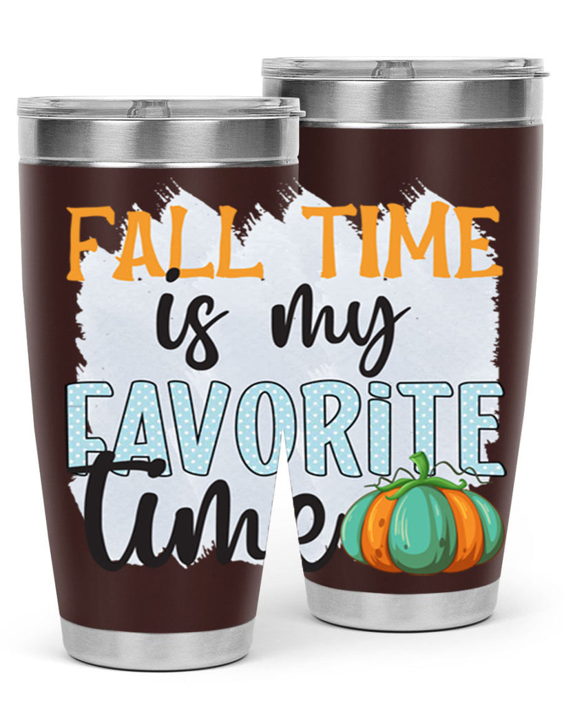 fall time is my favorite time 134#- fall- Tumbler
