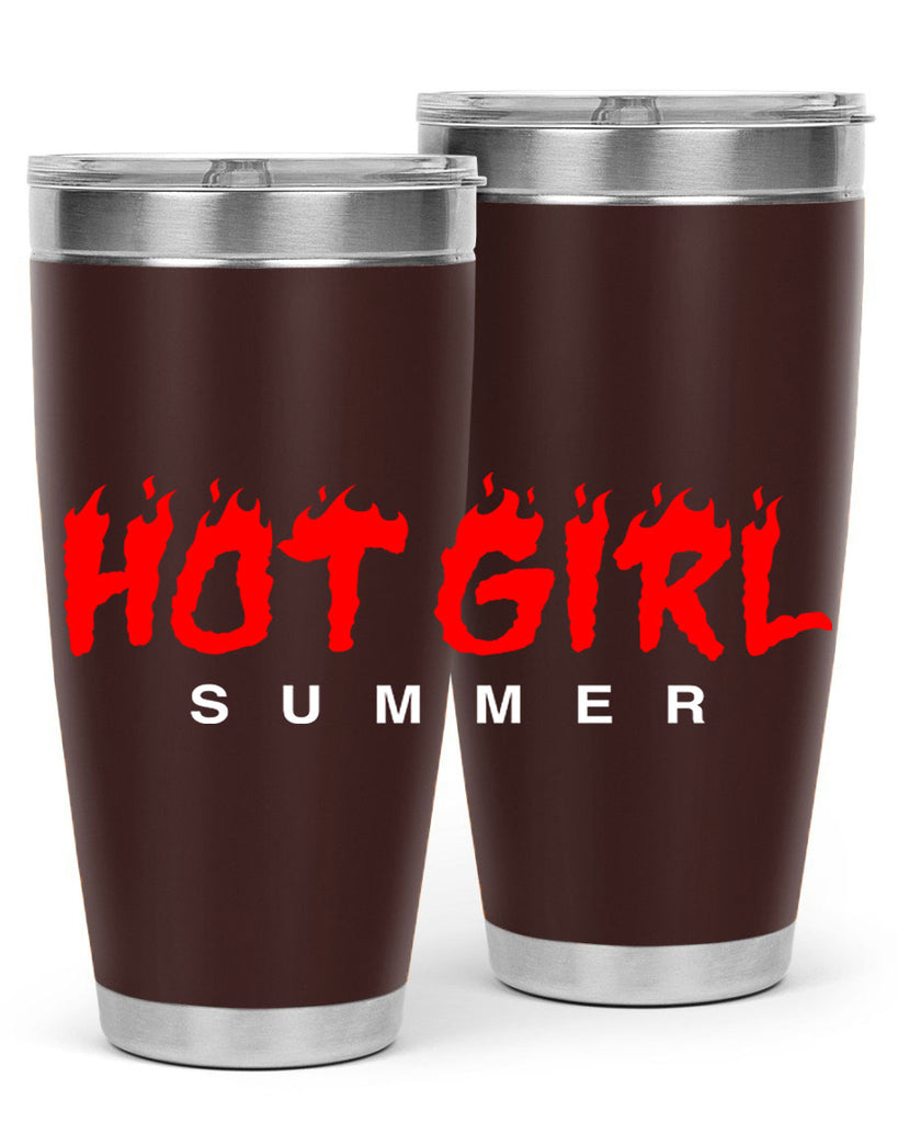 hot girl  summer fire 124#- black words phrases- Cotton Tank