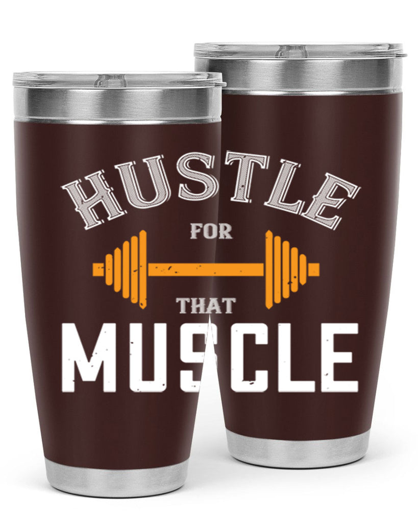 hustel for that muscle 92#- gym- Tumbler