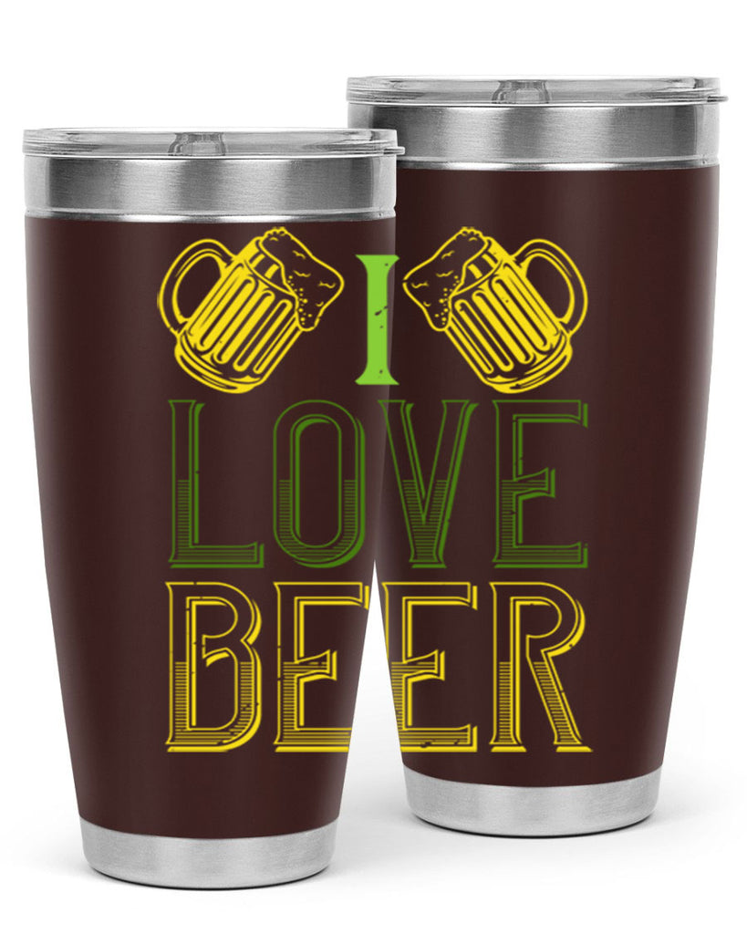 i love beer Style 134#- St Patricks Day- Tumbler