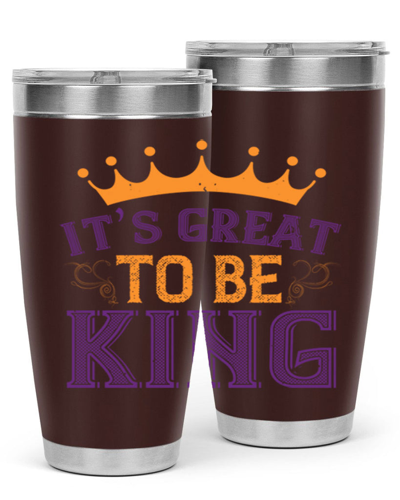 it’s great to be king 61#- mardi gras- Tumbler
