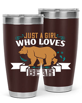 just a girl who loves bear 19#- Bears- Tumbler