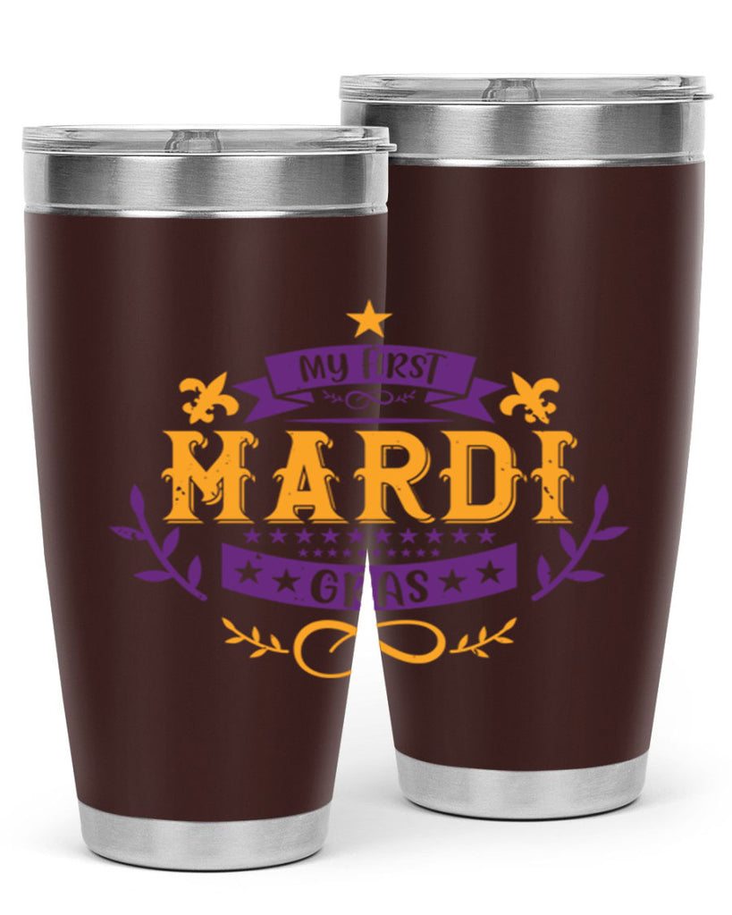 my first mardi gras 44#- mardi gras- Tumbler