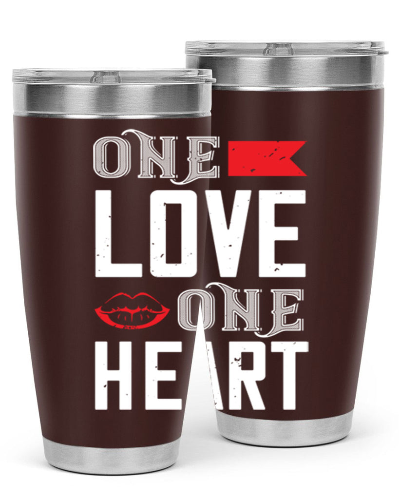 one love one heart 32#- valentines day- Tumbler