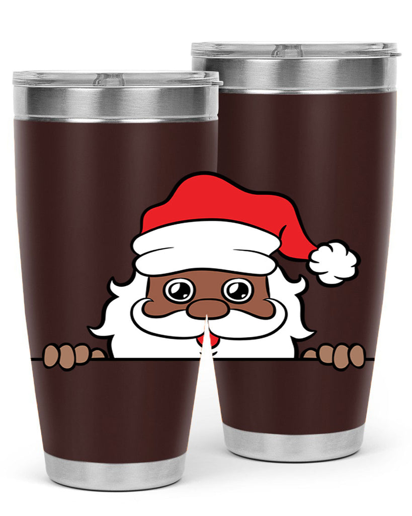 peekaboo black santa 19#- black men - boys- tumbler