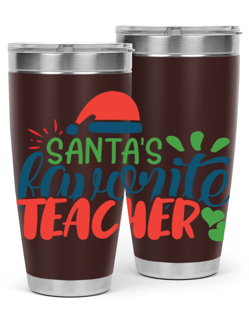 santas favorite teacher Style 151#- teacher- tumbler