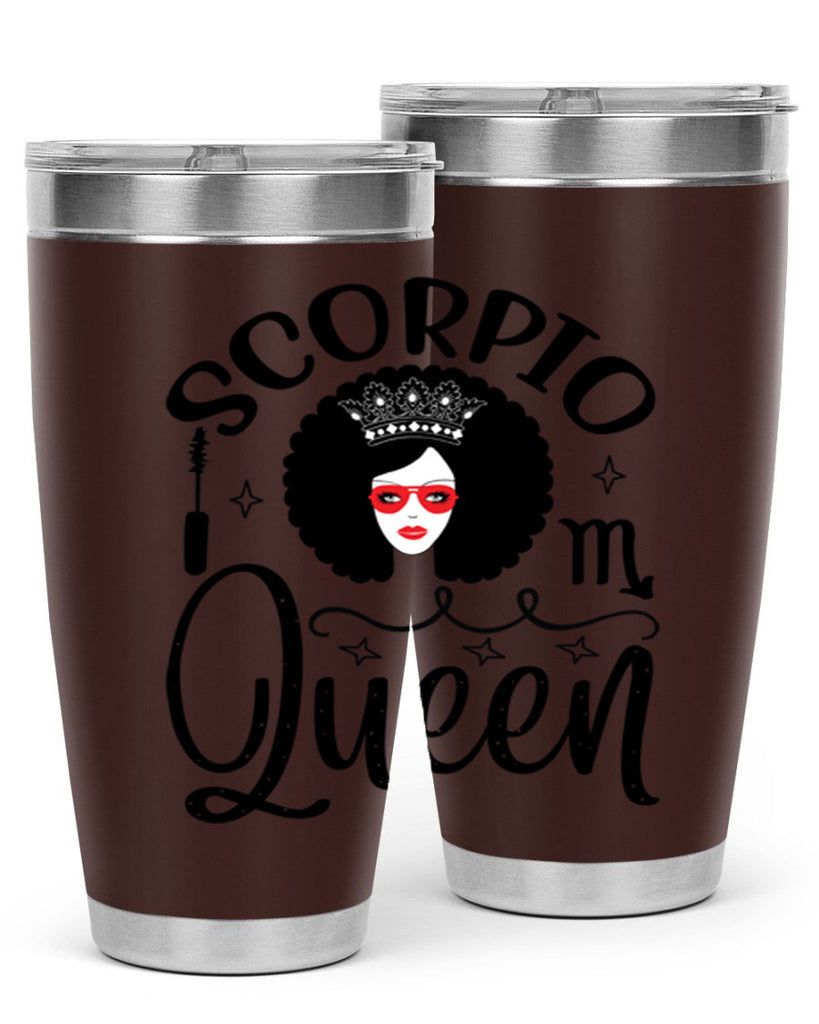 scorpio queen 448#- zodiac- Tumbler
