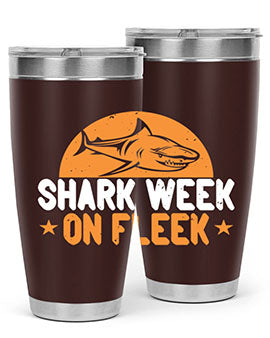 shark week on fleek Style 42#- shark  fish- Tumbler