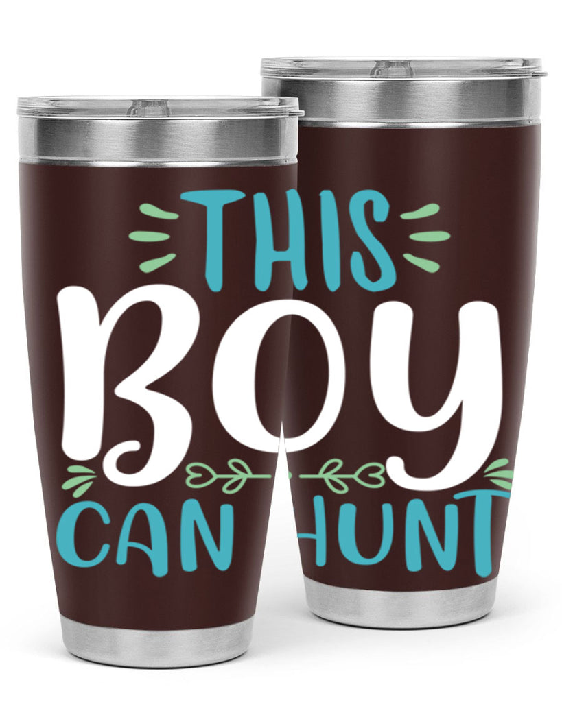 this boy can huntt 1#- easter- Tumbler