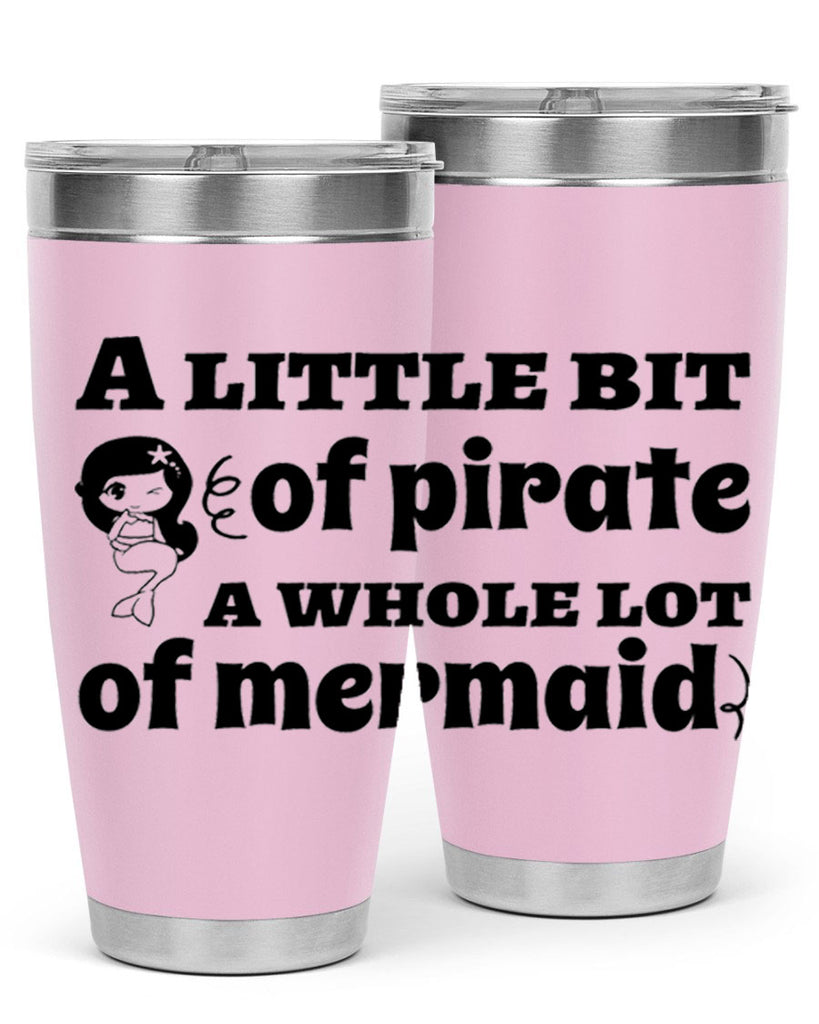 A little bit of pirate 10#- mermaid- Tumbler