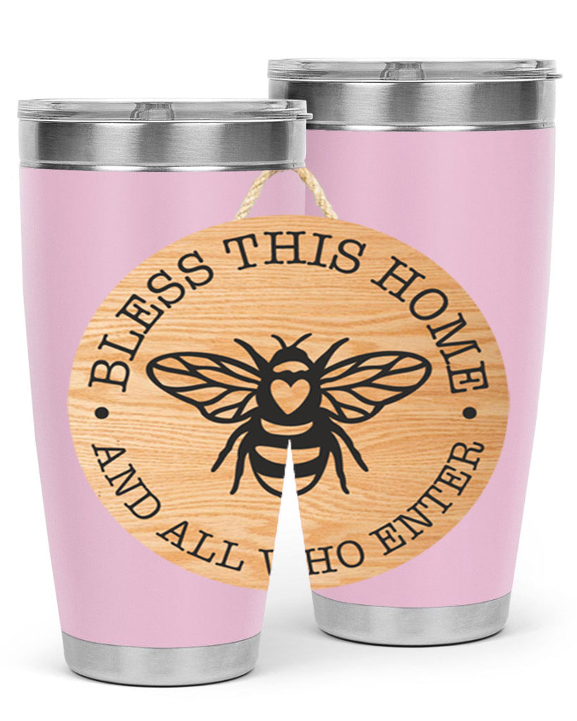 Bless this Home Bee Mockup58#- spring- Tumbler