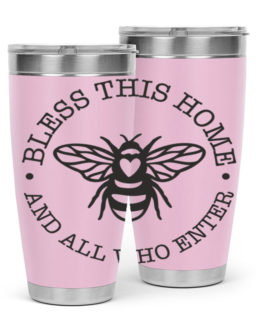 Bless this Home Bee59#- spring- Tumbler