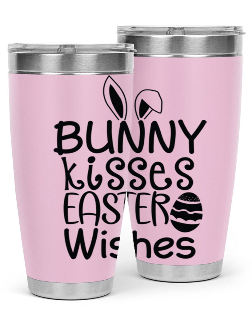 Bunny kisses easter wishes  94#- spring- Tumbler