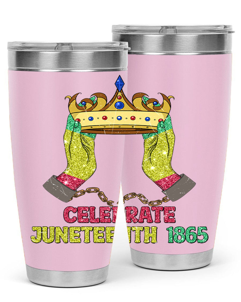 Celebrate Juneteenth 1865 Crown Designs 2#- Juneteenth- tumbler
