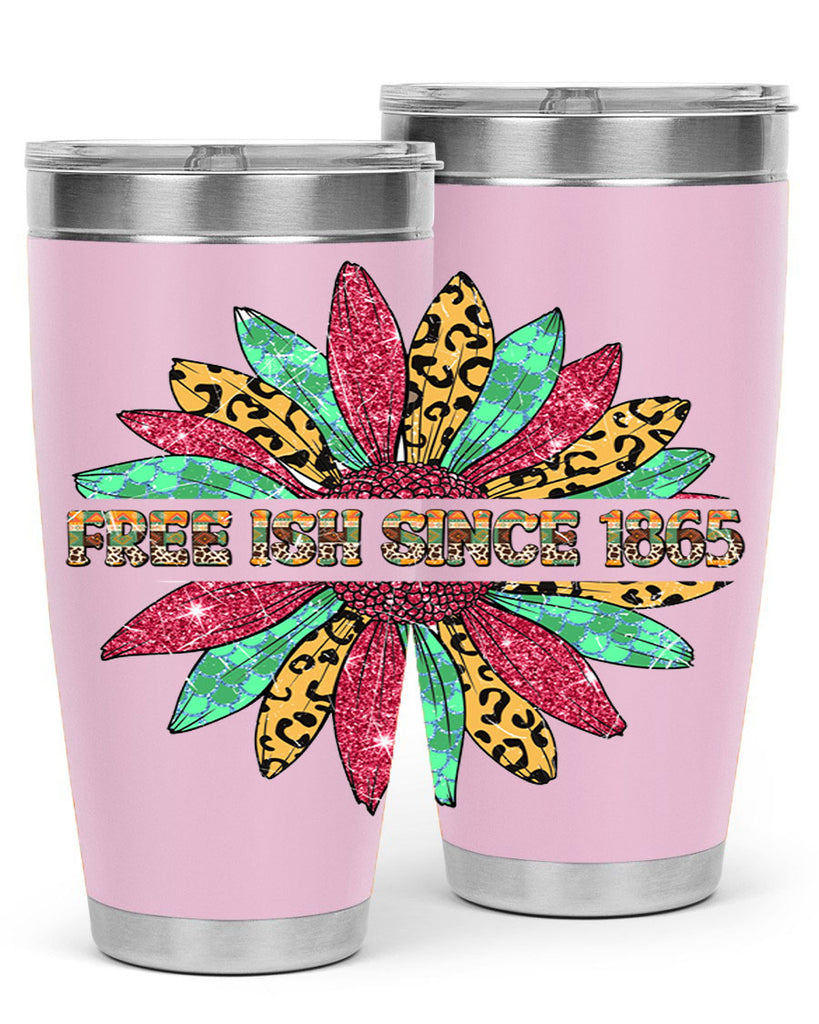 Freeish Since 1865 Sunflower Juneteenth 15#- Juneteenth- tumbler