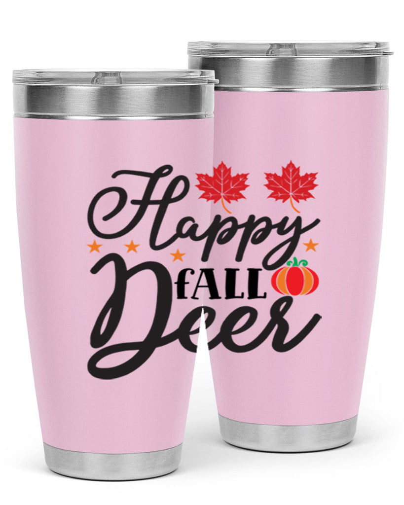 Happyfalldeer 254#- fall- Tumbler