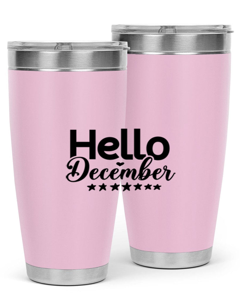 Hello December 156#- winter- Tumbler