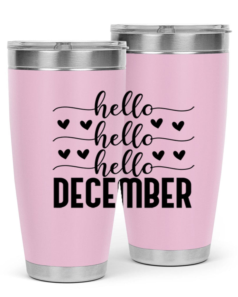 Hello December 157#- winter- Tumbler