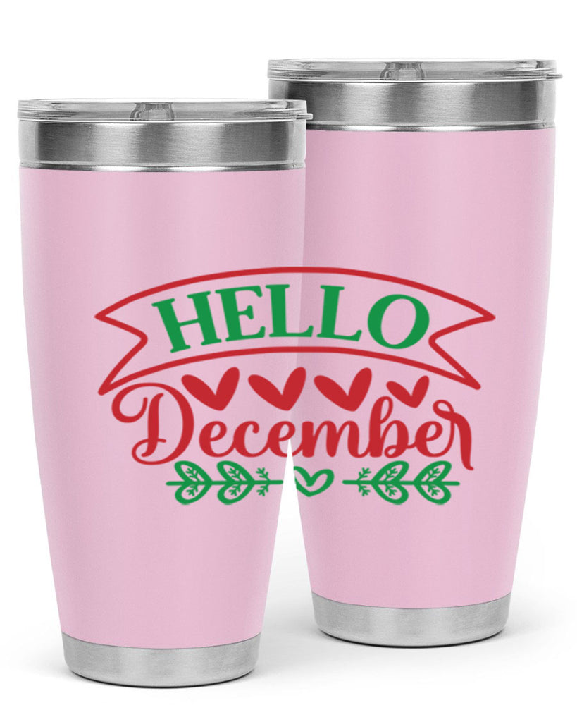 Hello December 159#- winter- Tumbler