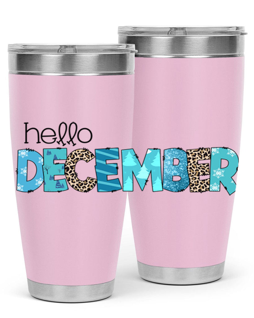 Hello December 187#- winter- Tumbler