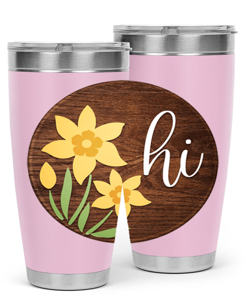 Hi daffodil flower Mockup235#- spring- Tumbler