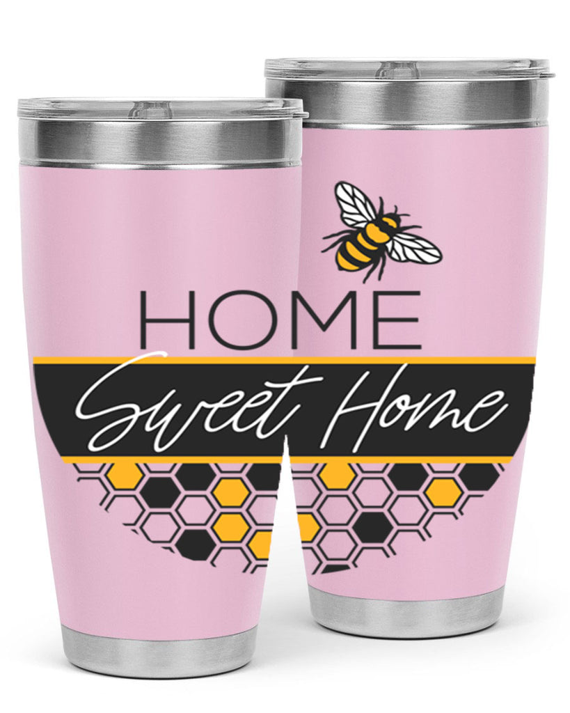 Home Sweet Home Bee and hive pattern243#- spring- Tumbler