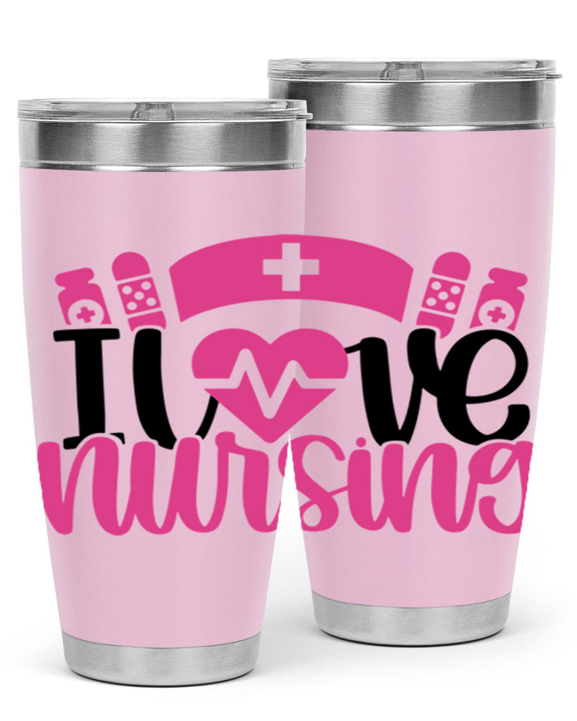 I Love Nursing Style Style 171#- nurse- tumbler