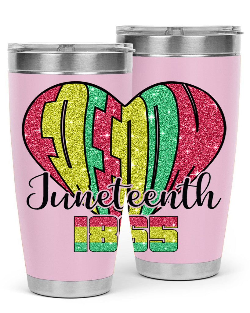 Juneteenth Since 1865 Heart 20#- Juneteenth- tumbler