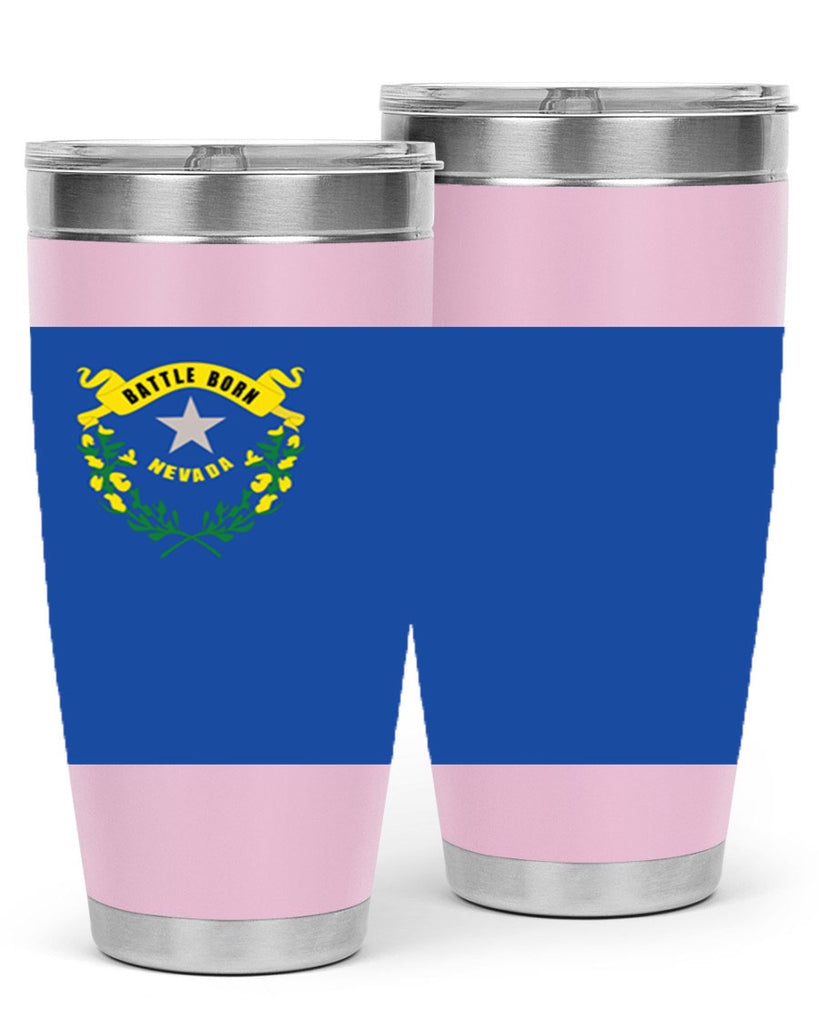 Nevada 24#- Us Flags- Tumbler