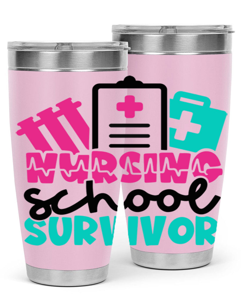 Nursing School Survivor Style Style 62#- nurse- tumbler